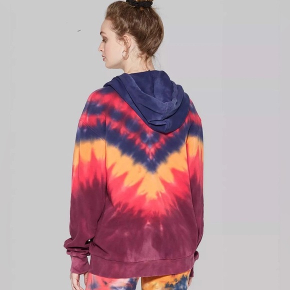 Wild Fable Colorful Tie-Dye Hoodie - Picture 2 of 8